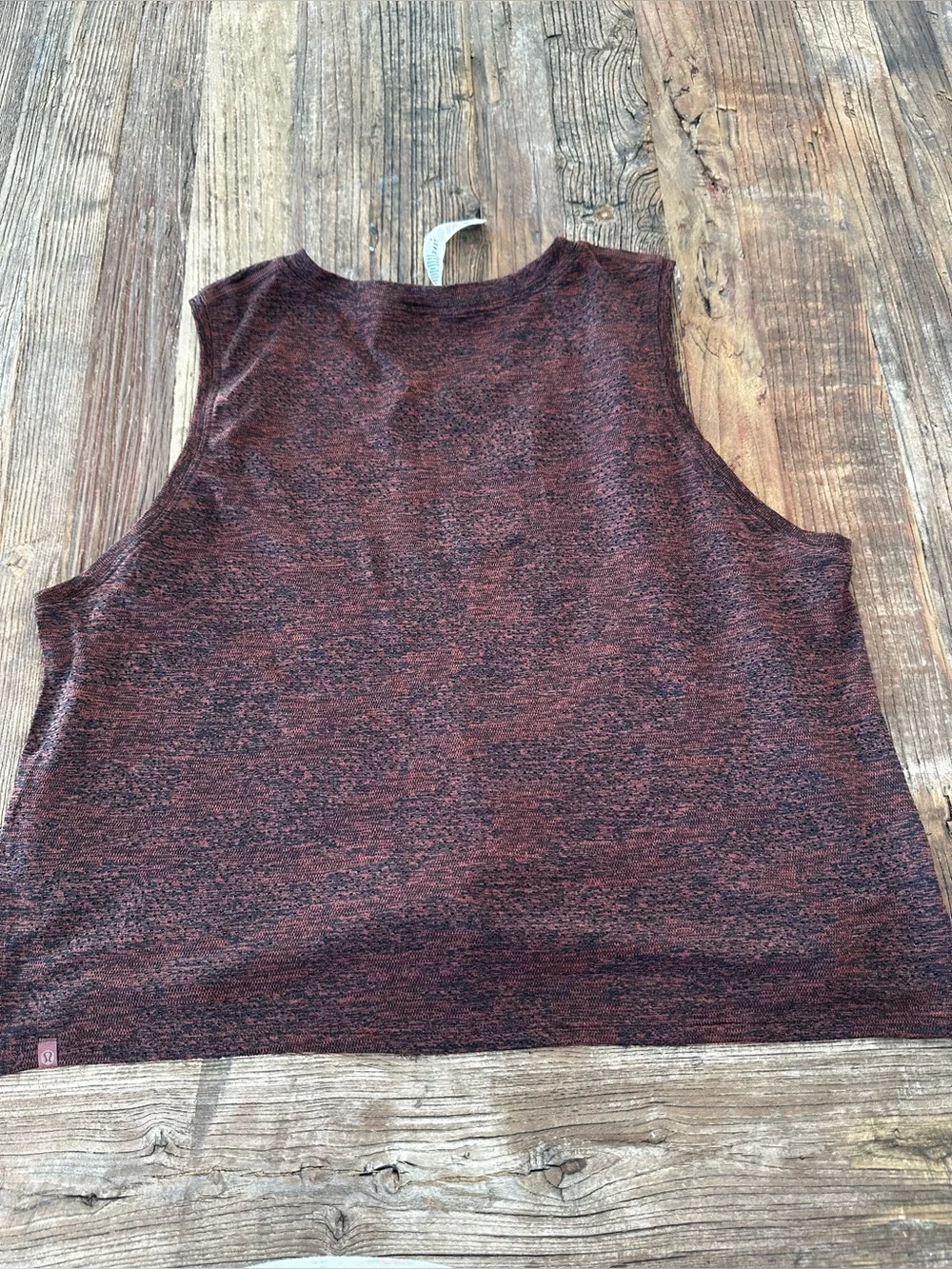 lululemon athletica Heathered Maroon Tank Top